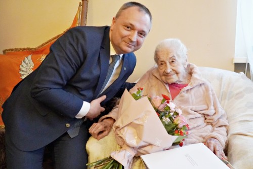 Urodziny Pani Walerii, 100-letniej giżycczanki