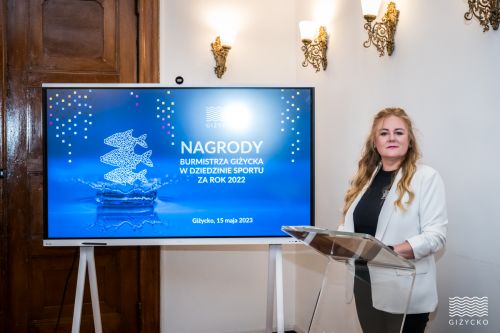 Nagrody Burmistrza w dziedzinie SPORTU_15 maja 2023 r. | gizycko.pl/ Fotografia Tomasz Karolski